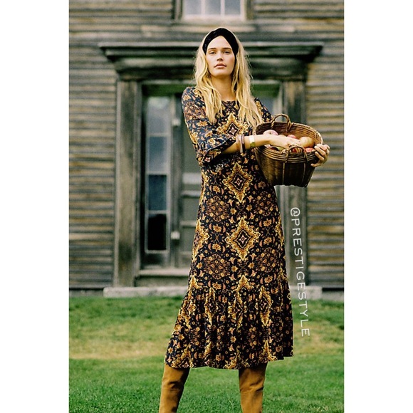 ANTHROPOLOGIE Kachel Tiburon Ruffled Maxi Dress - Picture 12 of 16